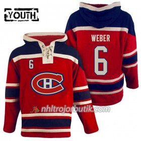 Barn Ishockey Montreal Canadiens Shea Weber 6 Röd Sawyer Hooded Sweatshirt
